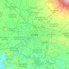 Mapa topográfico Puebla de Zaragoza, altitud, relieve