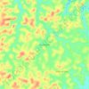 Mapa topográfico Dos Esteros, altitud, relieve