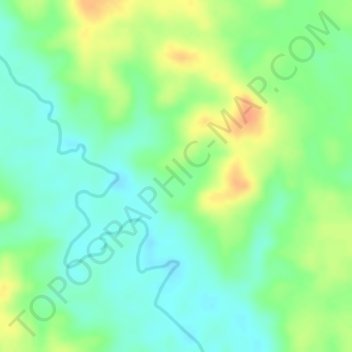 Mapa topográfico Mandobo, altitud, relieve