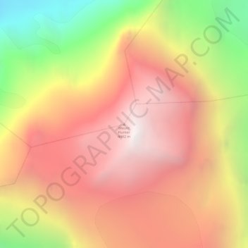 Mapa topográfico Mount Hunter, altitud, relieve