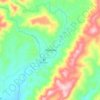 Mapa topográfico Nunchía, altitud, relieve