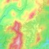 Mapa topográfico Jonas Ridge, altitud, relieve