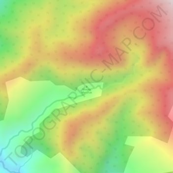 Mapa topográfico Mount Maranat, altitud, relieve