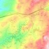 Mapa topográfico Vale das Vessadas, altitud, relieve