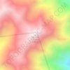 Mapa topográfico Cerro de La Leñas, altitud, relieve