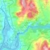 Mapa topográfico A Piolla, altitud, relieve