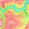 Mapa topográfico Trögelsbach, altitud, relieve