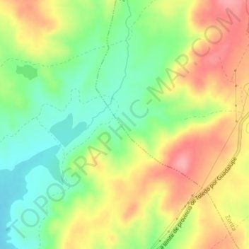 Mapa topográfico Viniegra, altitud, relieve