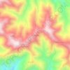 Mapa topográfico Pipalneta, altitud, relieve