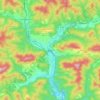 Mapa topográfico Ripoll, altitud, relieve