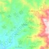Mapa topográfico Comalapa, altitud, relieve