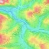 Mapa topográfico Ambasaguas, altitud, relieve