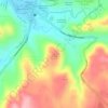 Mapa topográfico Cerro El Pichiche, altitud, relieve
