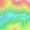 Mapa topográfico Langtang, altitud, relieve