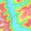 Mapa topográfico Edelfingen, altitud, relieve
