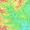 Mapa topográfico el Mujal, altitud, relieve