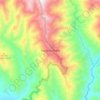 Mapa topográfico Santa Bárbara, altitud, relieve