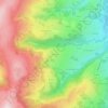Mapa topográfico Sancides, altitud, relieve