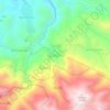 Mapa topográfico La Chácara, altitud, relieve