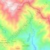Mapa topográfico Loacan, altitud, relieve