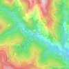 Mapa topográfico La Rouviere, altitud, relieve