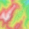 Mapa topográfico Leurtza, altitud, relieve