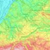 Mapa topográfico Neulingen, altitud, relieve