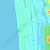 Mapa topográfico Surf Pines, altitud, relieve