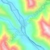 Mapa topográfico Ttio, altitud, relieve