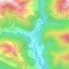 Mapa topográfico Parzán, altitud, relieve