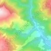 Mapa topográfico Tregurà de Dalt, altitud, relieve