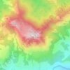 Mapa topográfico Sierra de la Pila, altitud, relieve