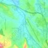 Mapa topográfico Esquíroz, altitud, relieve