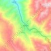 Mapa topográfico Retamas, altitud, relieve