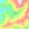 Mapa topográfico Zhin Alto, altitud, relieve