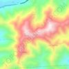 Mapa topográfico Taica, altitud, relieve
