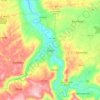 Mapa topográfico Ciales, altitud, relieve