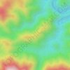 Mapa topográfico Cerro Las Cocuizas, altitud, relieve