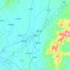Mapa topográfico Condado de You, altitud, relieve