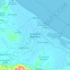 Mapa topográfico San José de Barlovento, altitud, relieve