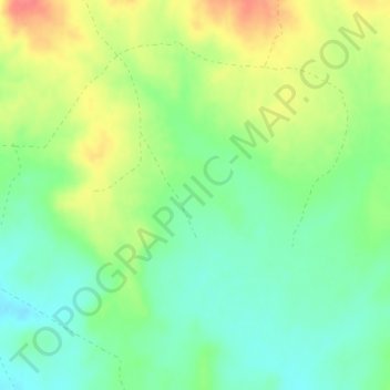 Mapa topográfico Pozo Cortijo, altitud, relieve