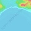 Mapa topográfico Goulais Bay, altitud, relieve
