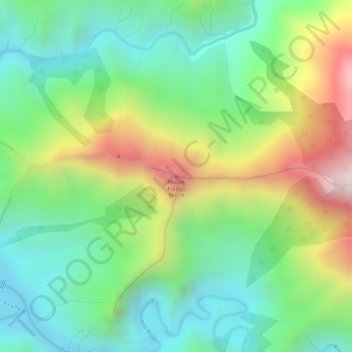 Mapa topográfico Mount Kulago, altitud, relieve