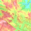 Mapa topográfico Creel, altitud, relieve