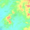 Mapa topográfico Air Payangan, altitud, relieve