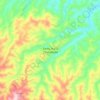 Mapa topográfico Santa María Chiquimula, altitud, relieve