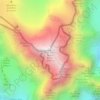 Mapa topográfico Mont Blanc, altitud, relieve