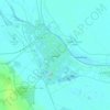 Mapa topográfico Basra, altitud, relieve