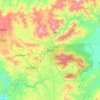 Mapa topográfico Danlí, altitud, relieve