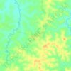 Mapa topográfico Caniguing, altitud, relieve